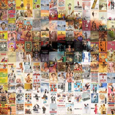 Closeup of the mosaic poster