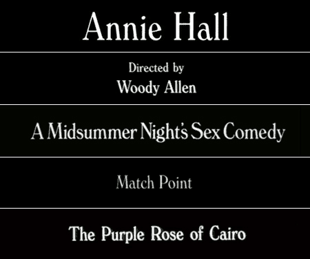 Woody Allen movie titles
